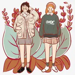 治愈系小清新手绘插画动