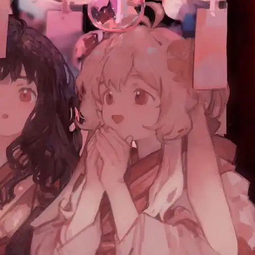 闺蜜头像黑色系动漫闺蜜