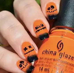 不好意思,我要先做南瓜色美甲了太仙儿太显白