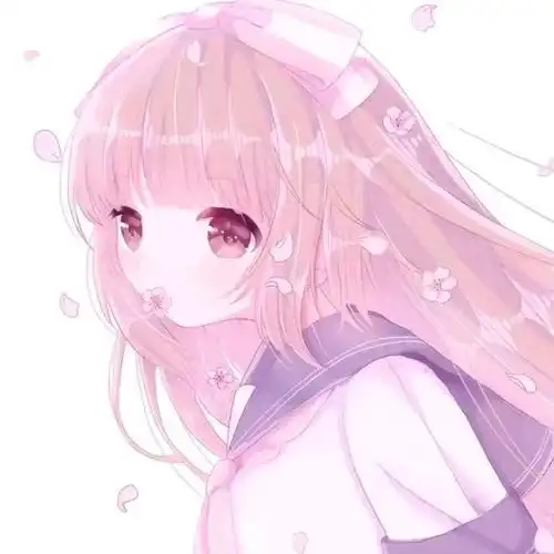 粉色系动漫女头你未必万丈光芒,但你温暖有光