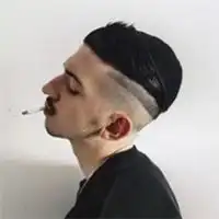 抽烟背影头像男生冷淡