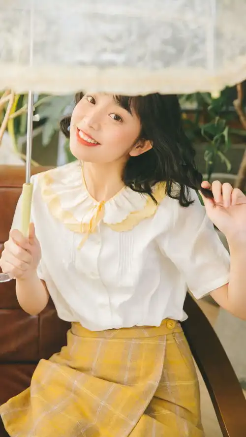 清新活力美女元气写真图片手机壁纸