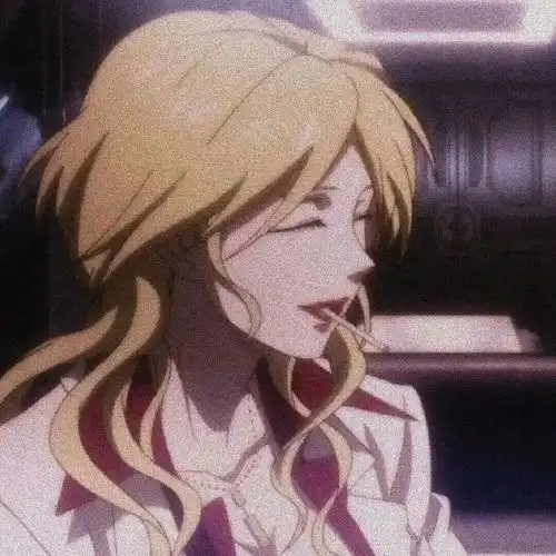 灰白动漫头像图片系列女