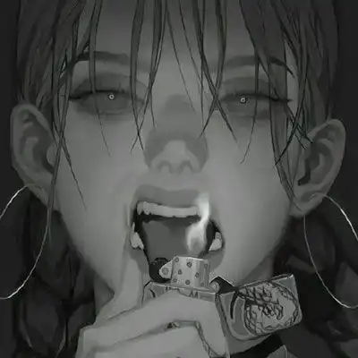 丧气头像黑白丧气女生头像动漫