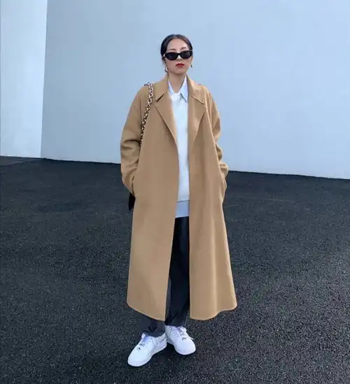 毛呢大衣配什么裤子好看