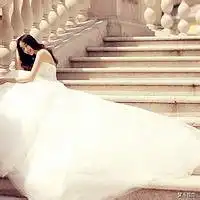 女头像白色系列图片婚纱