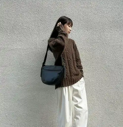 毛衣阔腿裤,温柔又高级