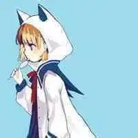 漫画图片女生戴帽子可爱头像小清新