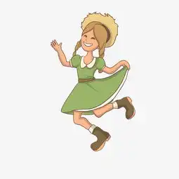 迎新晚会黄头发女孩表演插画图片素材其他格式下载动漫人物大全