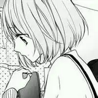 闺密动漫黑白头像