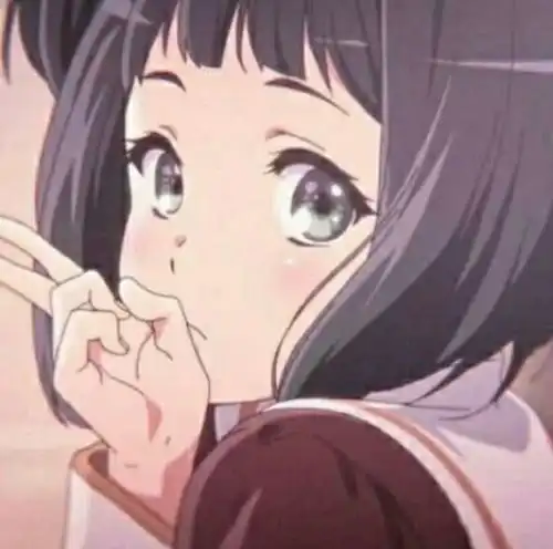 可爱动漫女头话语在时间的长河里逐渐减少