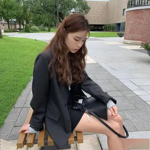 韩系西装穿法,活泼时髦不严肃