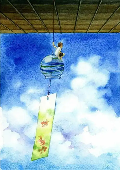 温暖治愈系配色插画,充满了童趣