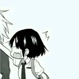 求几组想这张图片一样的白色背景黑白人物的情侣头像,二次元的