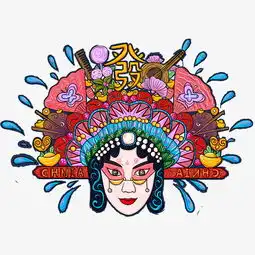 京剧人物脸谱矢量图素材图片免费下载高清psd千库网图片编号10172516