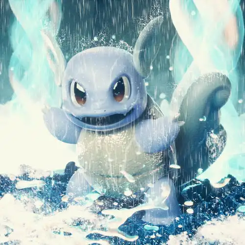 漫画家创作3d宝可梦,梦幻炫酷色彩,童年的活过来了