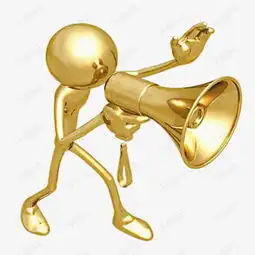 金色喊口号素材图片免费下载高清图片png千库网图片编号7879217