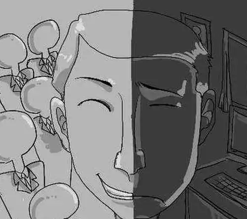 绘画抑郁系图片人物抑郁