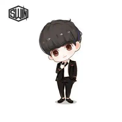 蔡徐坤小黑子头像q版