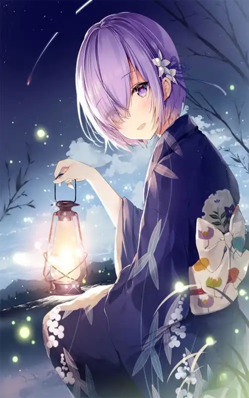 二次元动漫插画性感美女手机壁纸图片分享