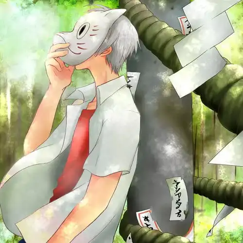 狐狸面具动漫男头像