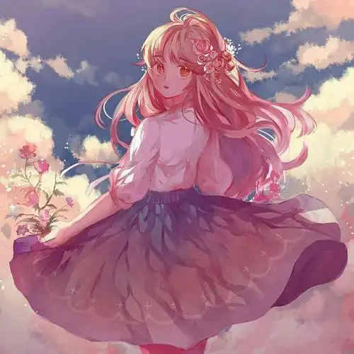 动漫仙气高颜值紫色系女