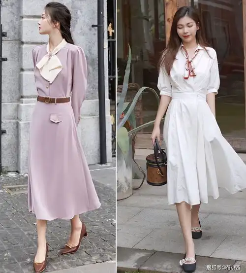 法式风连衣裙太火了,穿上优雅显气质,奔三奔四女性轻松hold住