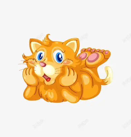惊讶的小猫咪卡通图免费下载页面网页平面电商创意素材惊讶表情素材