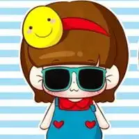 可爱的男生女生qq卡通头像我们都只是擦肩而过