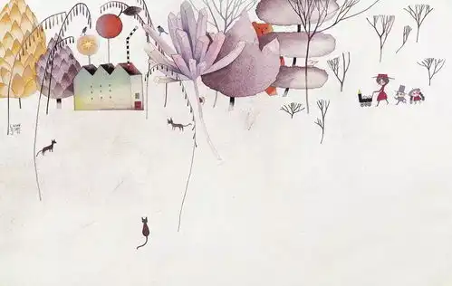 超唯美的治愈系水彩,一秒把你吸入童话世界