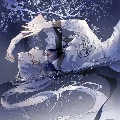 古风头像女青色系意境魔