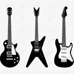 三把黑色吉他素材图片免费下载高清装饰图案psd千库网图片编号7900871