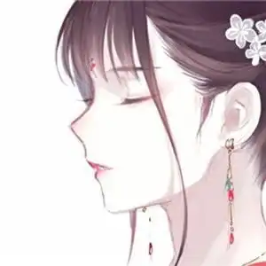 女生古风头像蓝色动漫