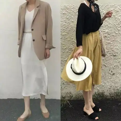 性冷淡风的日常搭配款式简约大方