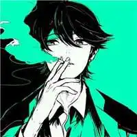 男生头像抽烟动漫全身微信头像图片大全