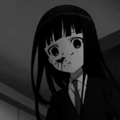 恐怖动漫头像女恐怖黑暗血腥头像女生