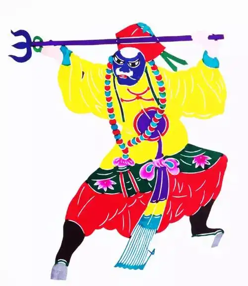 蔚县戏曲人物窗花画影图形