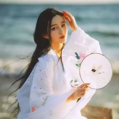 韩系古装头像女生白衣