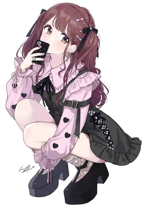 二次元蓝色系情侣头像动