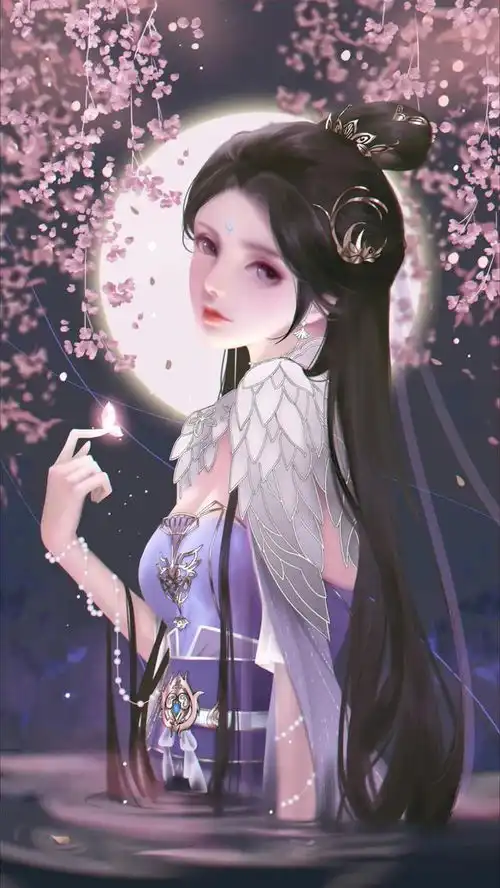 仙系女生动漫壁纸系统图