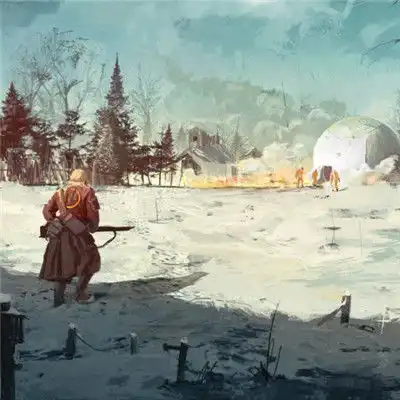 二次元插画头像,二次元场景风景插画图片