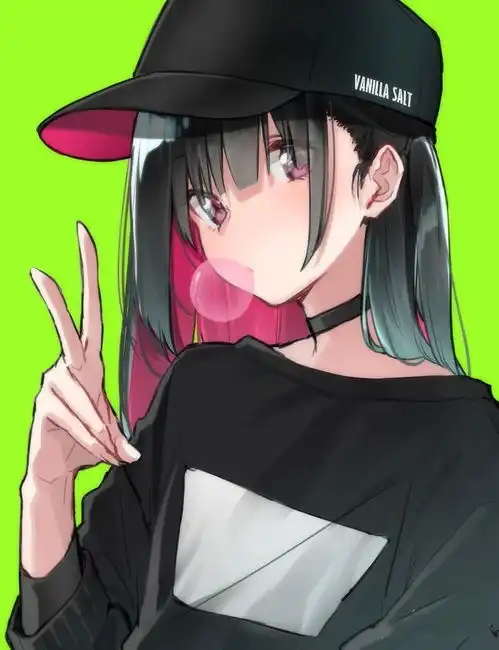 美图分享鲜明的画风,甜美日系二次元少女,最后还有一套绘画小教程