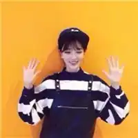 橙色qq头像小清新橙色女生qq头像