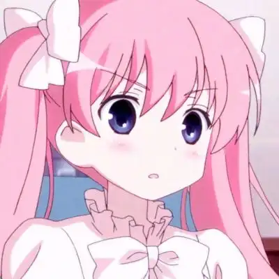 江尤粉红色少女萝莉动漫二次元