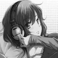 黑白女头像戴帽子动漫微信头像图片大全