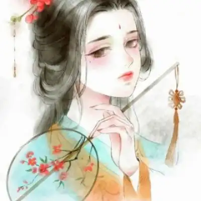 江孑唯美意境古风手绘女头孑然卡通动漫头像我要个性网