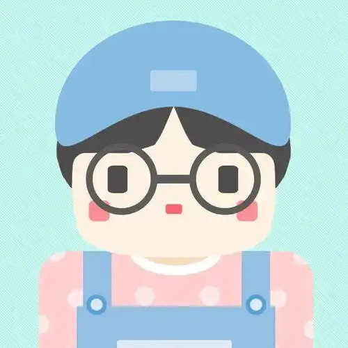 一组卡通简约情侣头像
