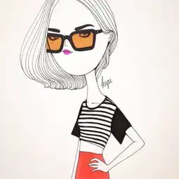 白色治愈系女生头像动漫