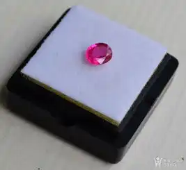 红宝石缅甸抹谷产纯天然椭圆型0.66克拉粉红色红宝石
