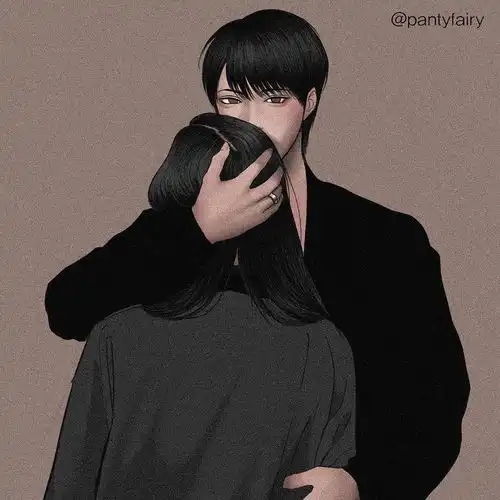 红色系ins头像情侣